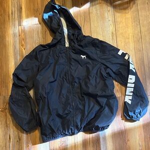 PINK Victoria's Secret Black Hooded Jacket